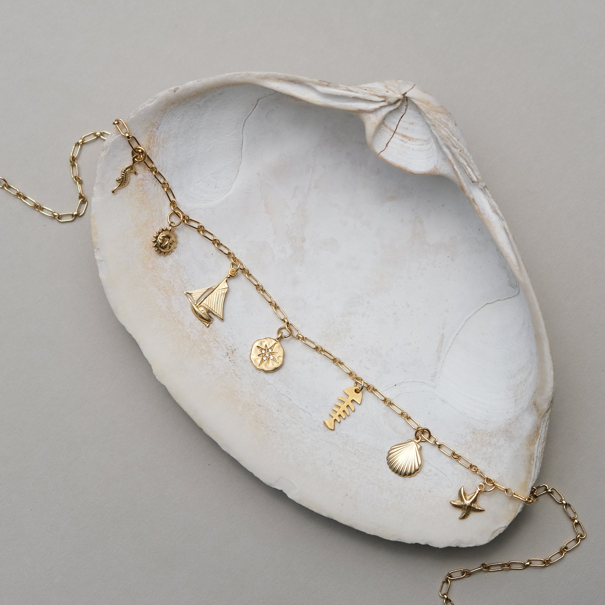 A New England Summer Charm Necklace