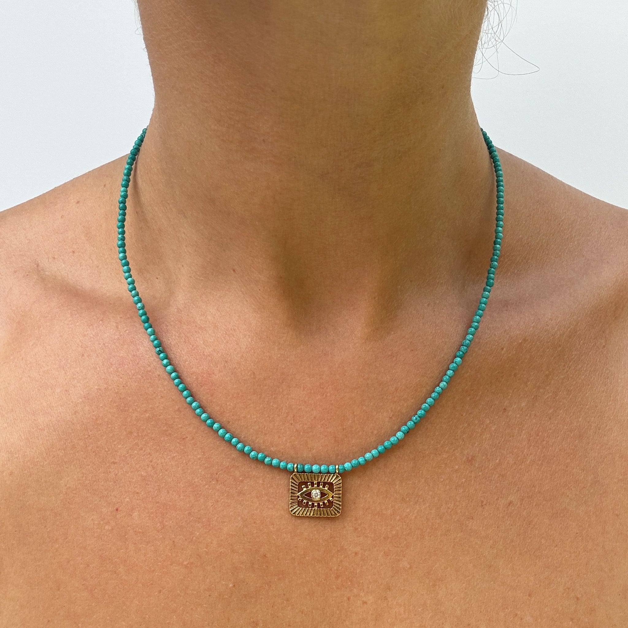 Beaded Evil Eye Necklace