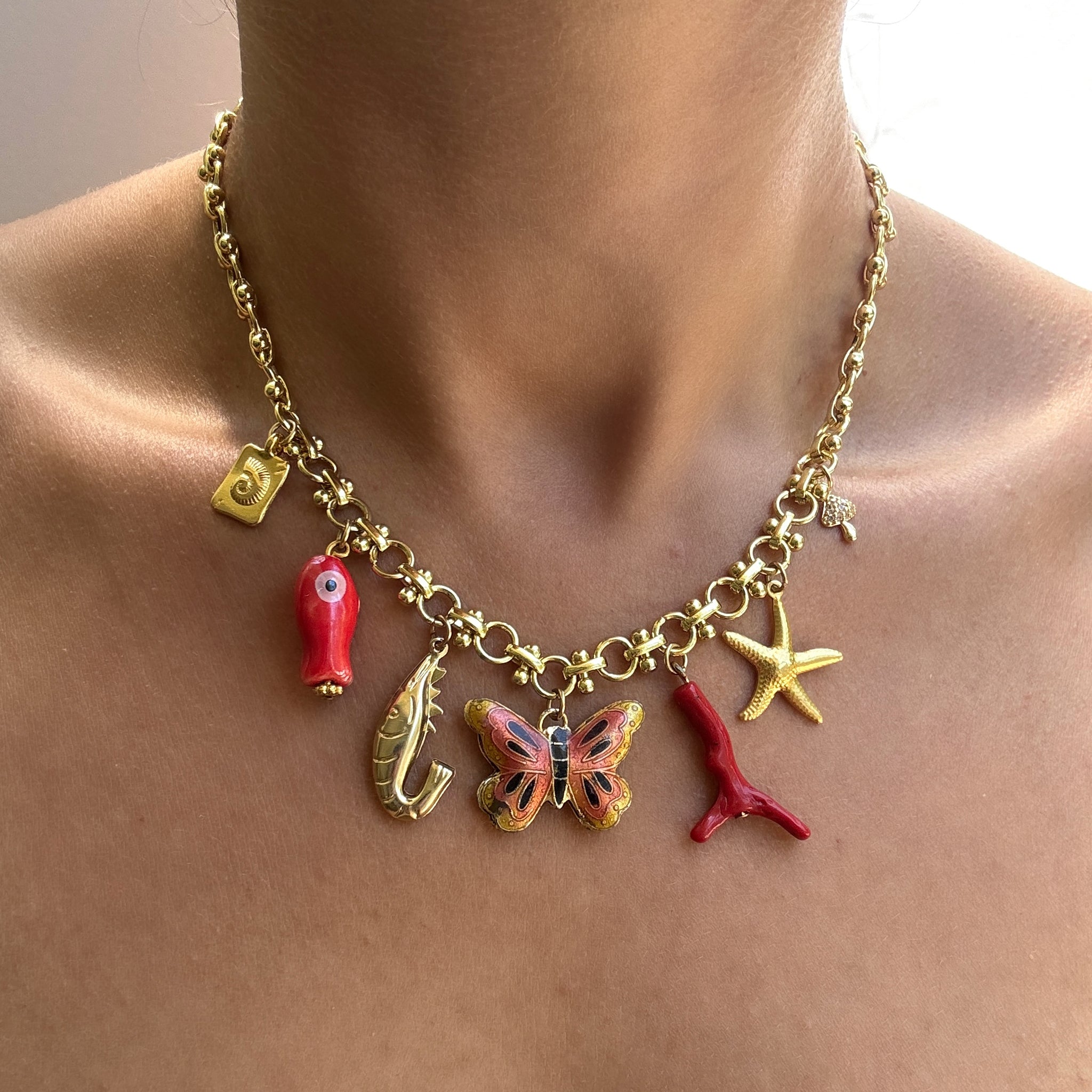 European Summer Charm Necklace